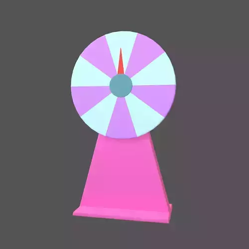 Lottery Turntable v1 003 Low-poly 3D model