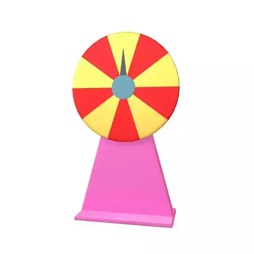 Lottery Turntable v1 004 Low-poly 3D model