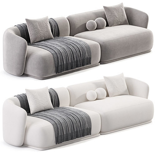 RENE Sofa By Meridiani 3D model 2