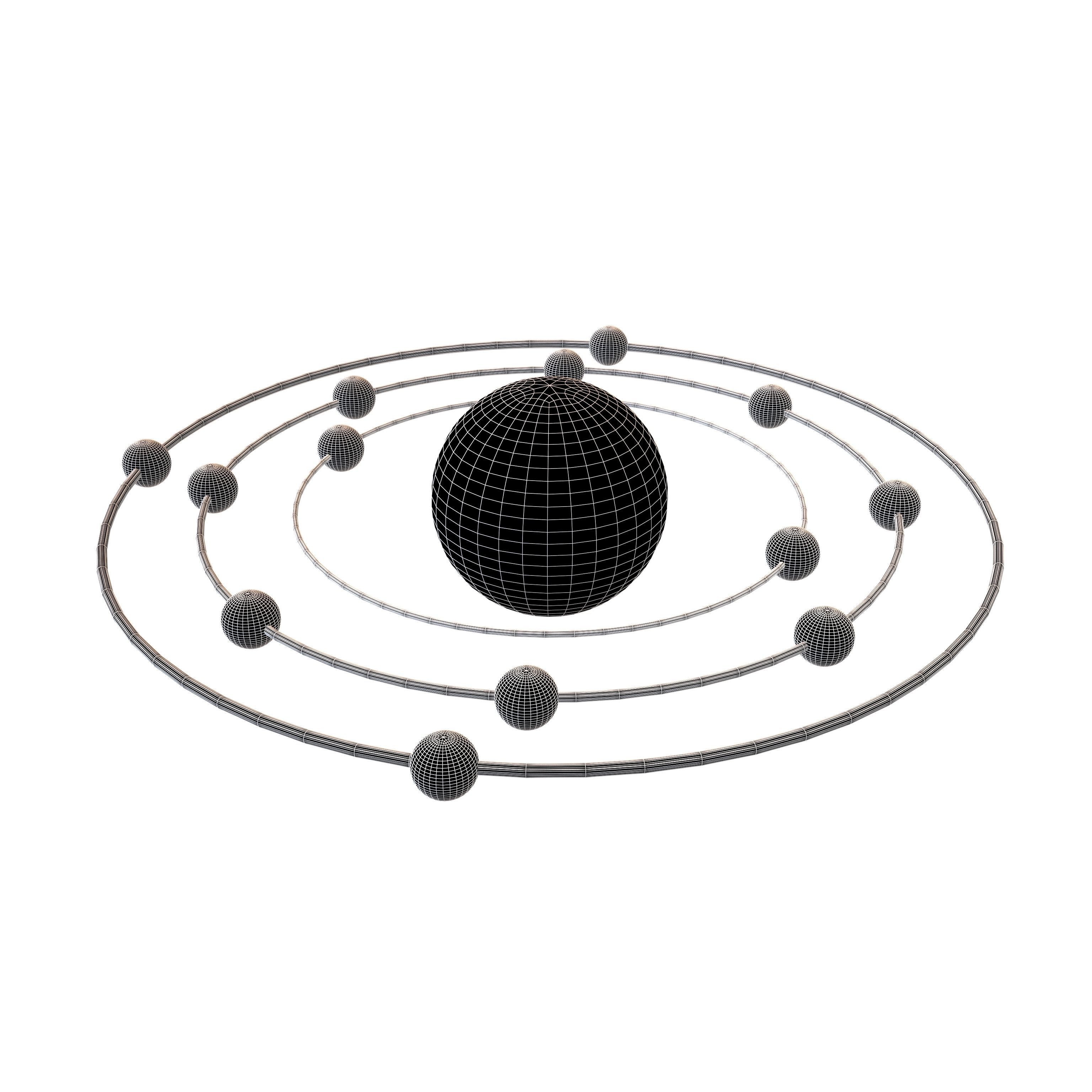 Aluminium Chemical Element v3 001 Low-poly 3D model_4