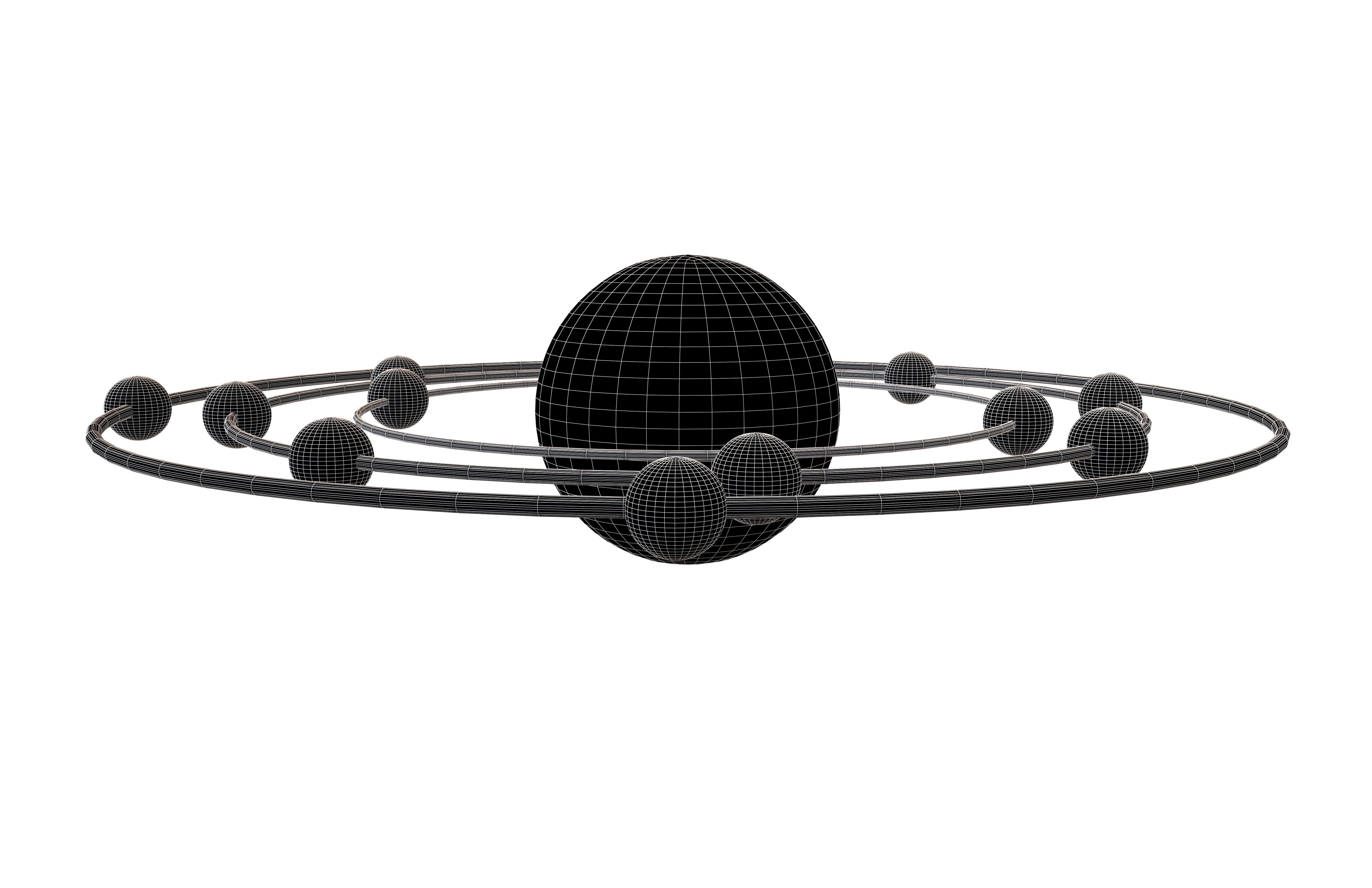 Aluminium Chemical Element v3 001 Low-poly 3D model_7