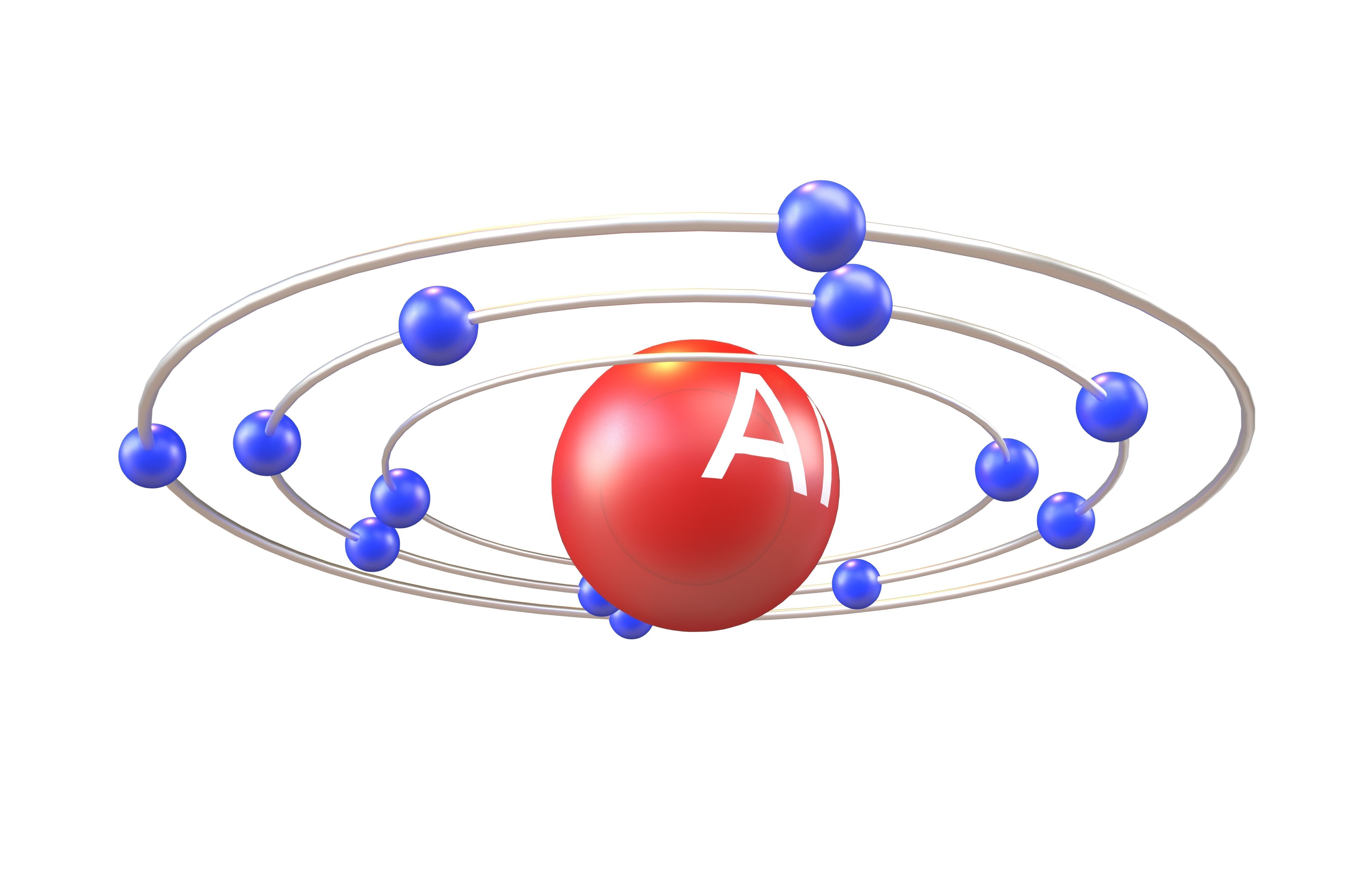 Aluminium Chemical Element v3 001 Low-poly 3D model_3