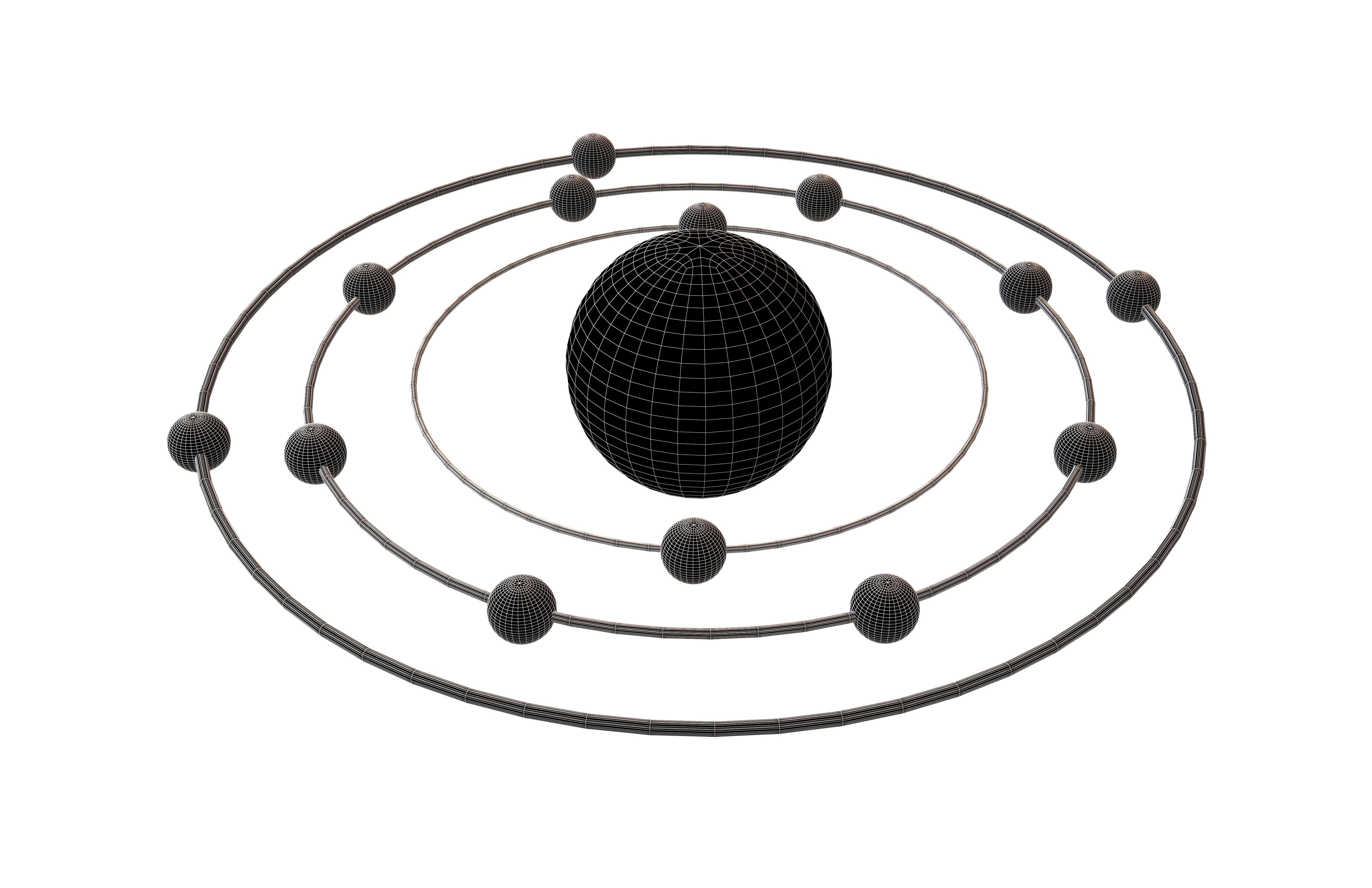 Aluminium Chemical Element v3 001 Low-poly 3D model_5