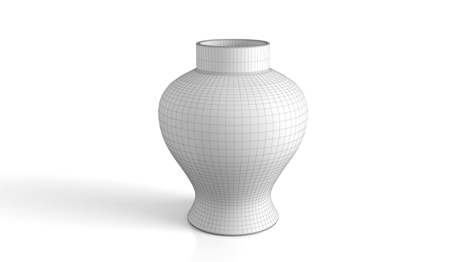 Chinese Celadon Crackle Glaze Vase 3D model_2
