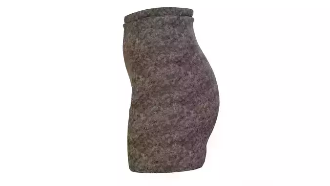 Dark brown leather skirt