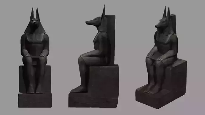 Anubis Meditation Statue