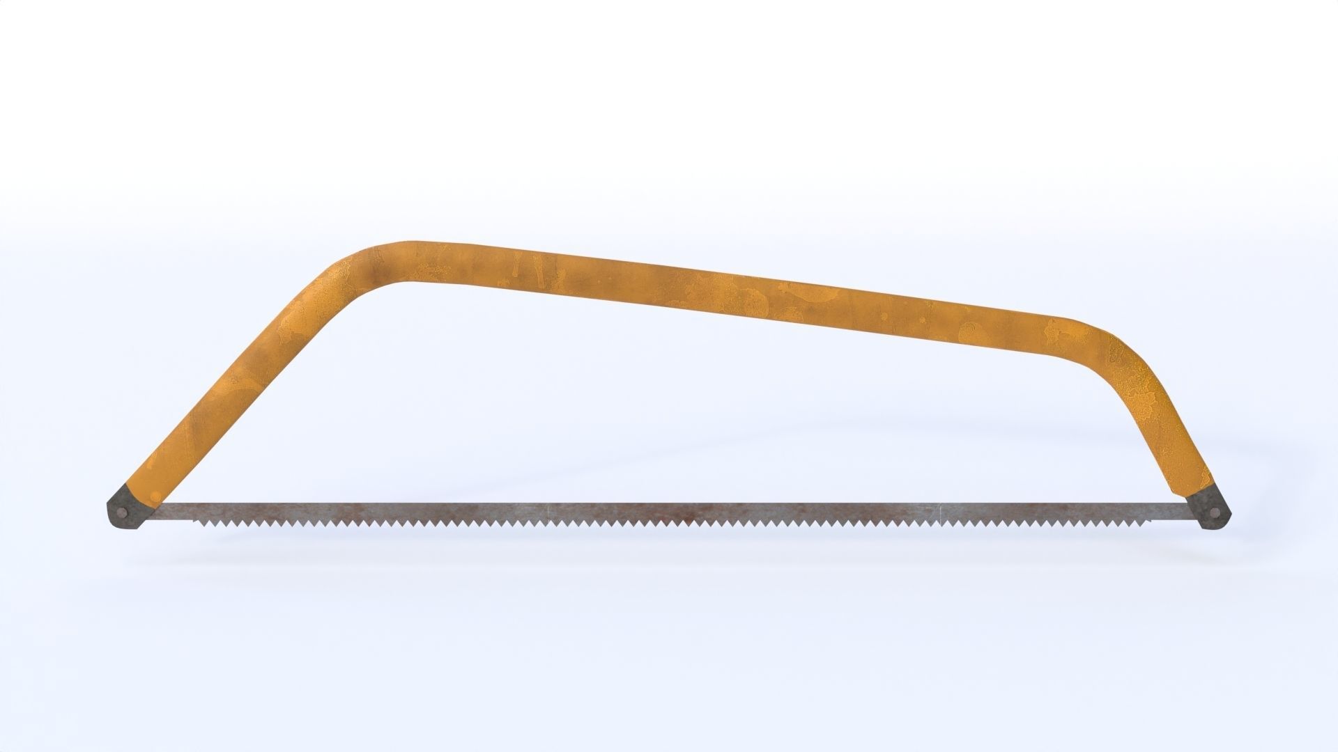 Hand Saw Low-poly 3D model_6