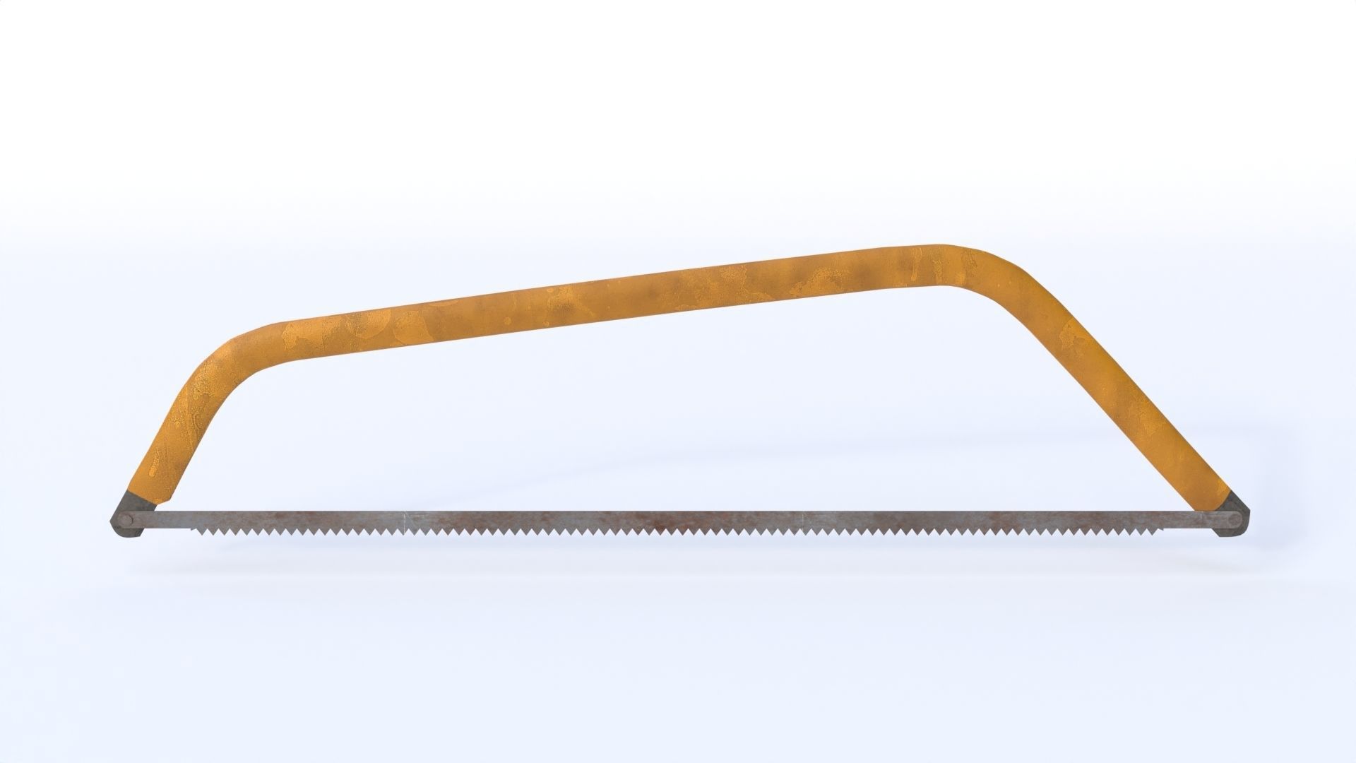 Hand Saw Low-poly 3D model_2