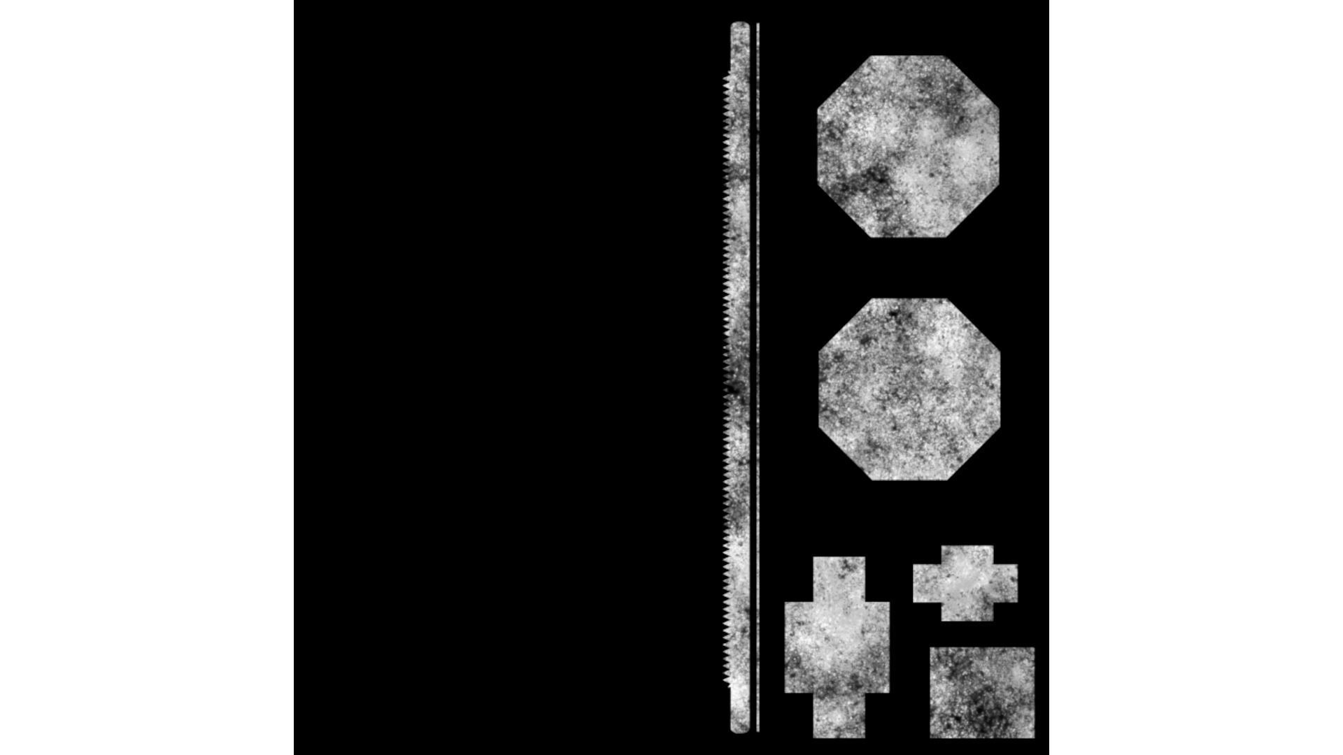 Hand Saw Low-poly 3D model_12