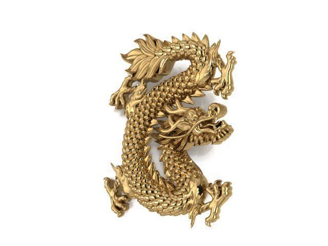 dragon china asia  3D print model_1