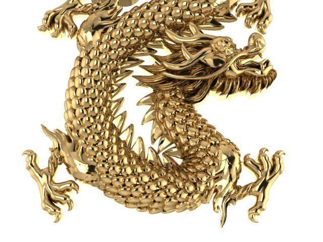dragon china asia  3D print model_3