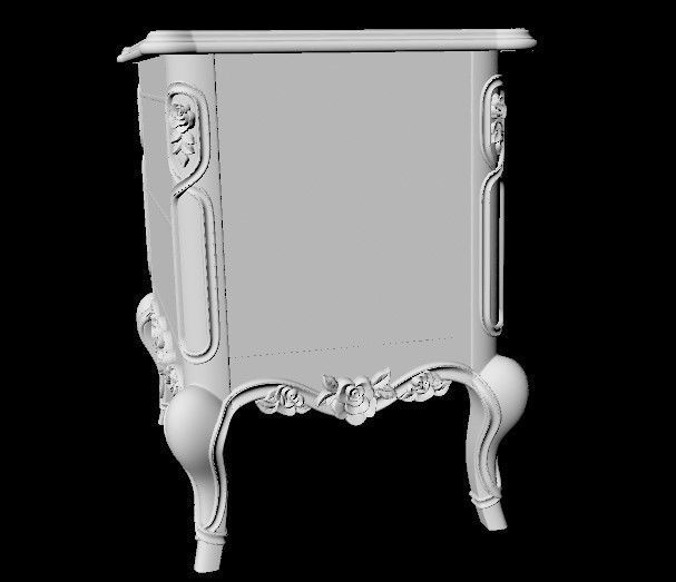 bedside table for bedroom 3D model_6