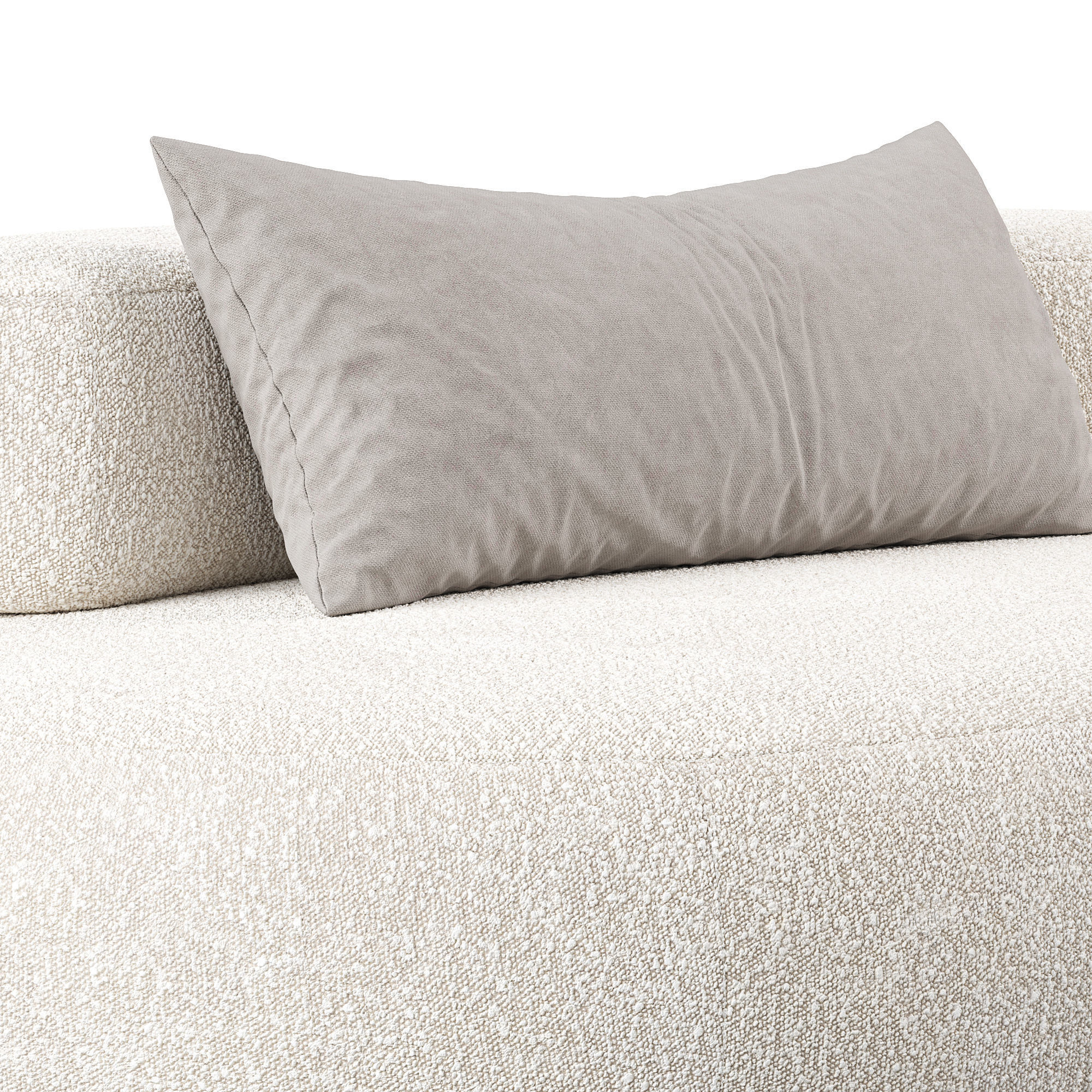 Bubble Rock sofa Low-poly 3D model_3