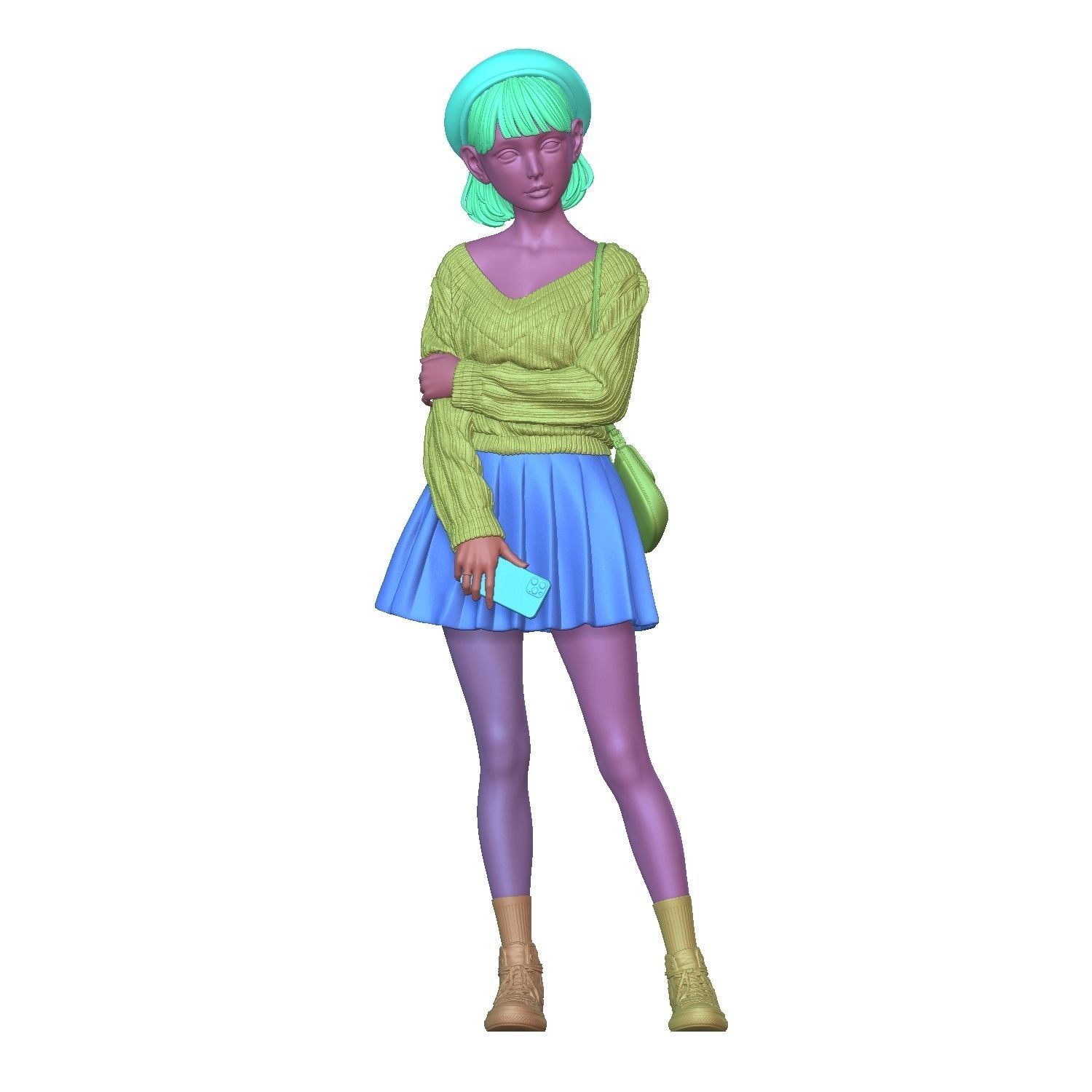 Yuki Digital FIgure Data 3D print model_1