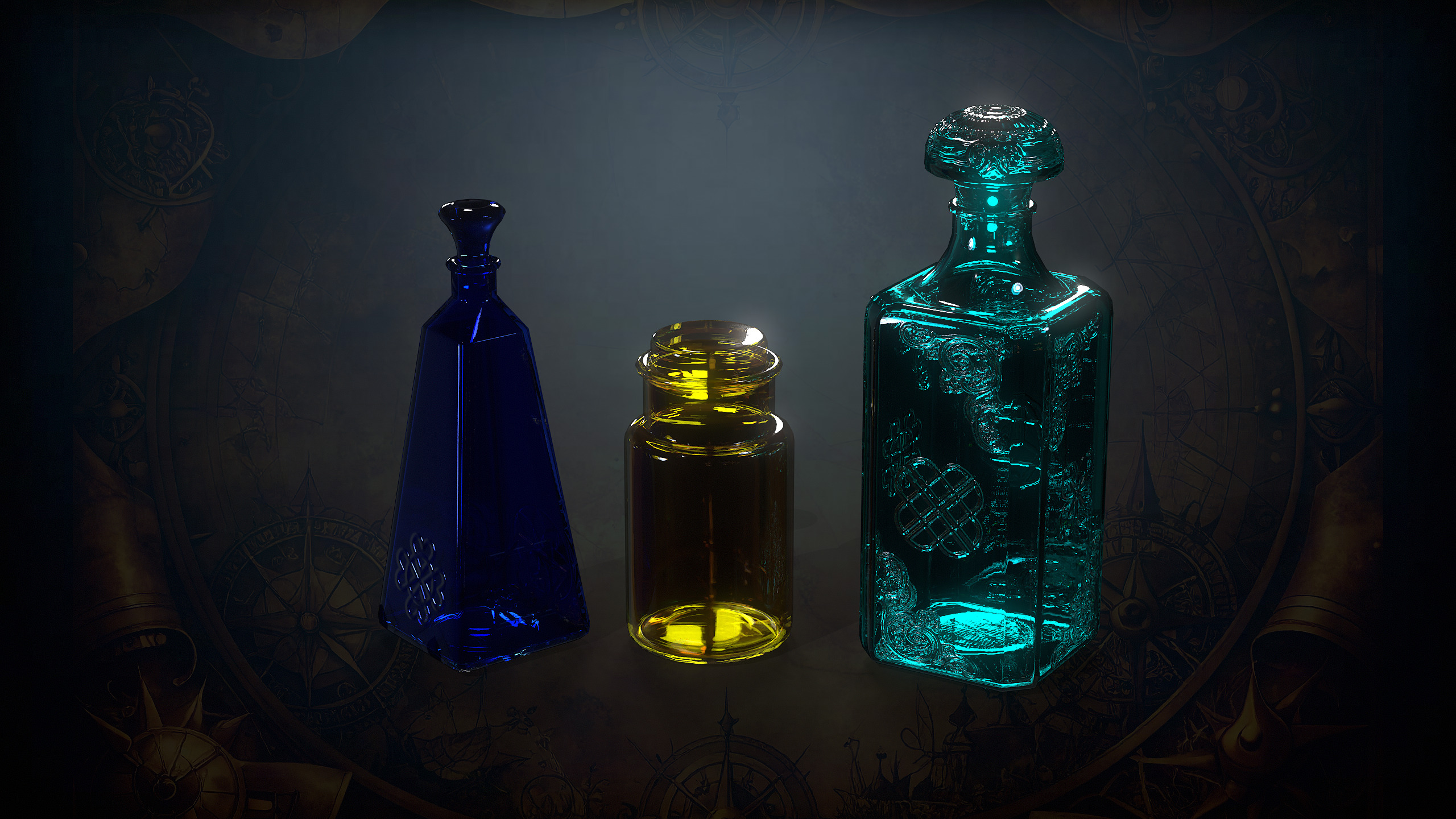 Alchemy Magic Lab Low-poly 3D model_32