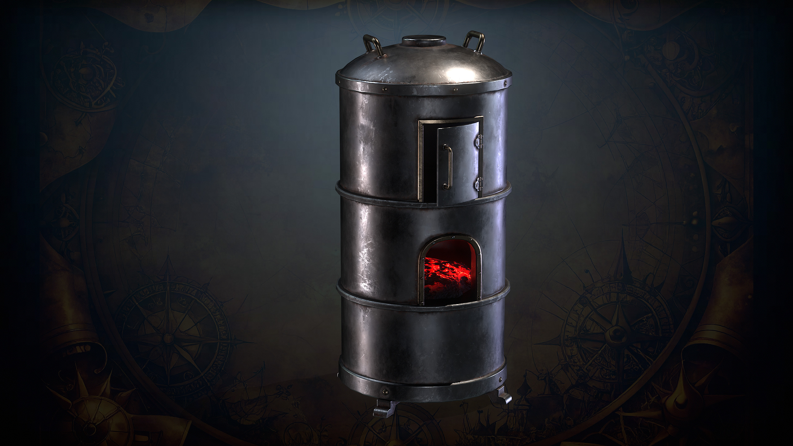 Alchemy Magic Lab Low-poly 3D model_4