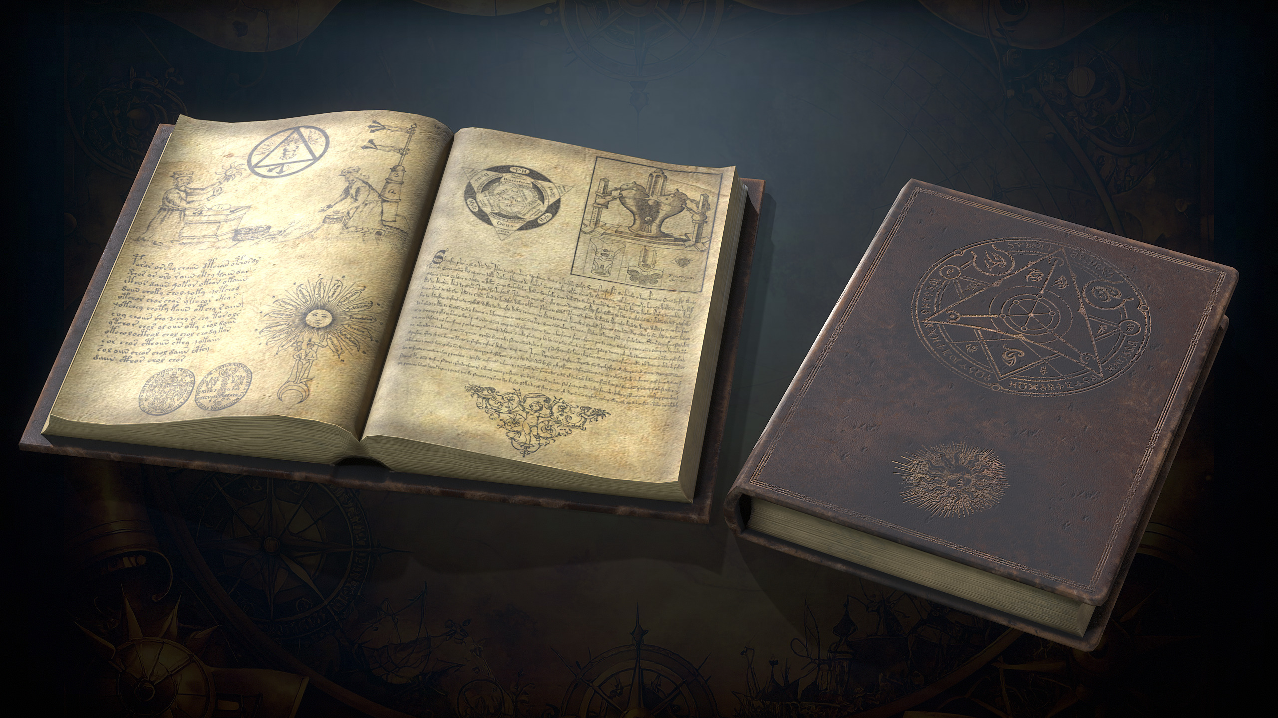 Alchemy Magic Lab Low-poly 3D model_3