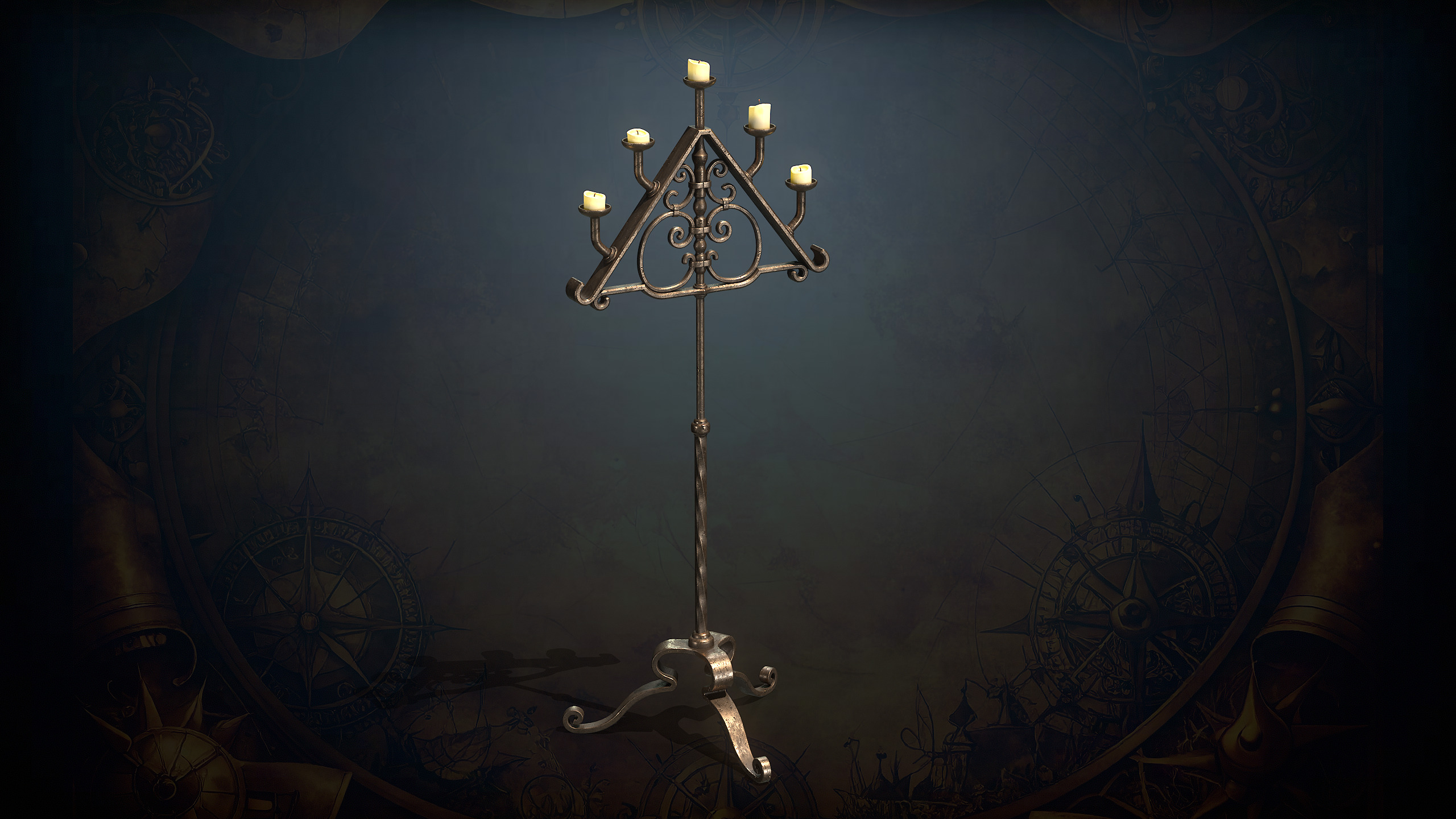 Alchemy Magic Lab Low-poly 3D model_6