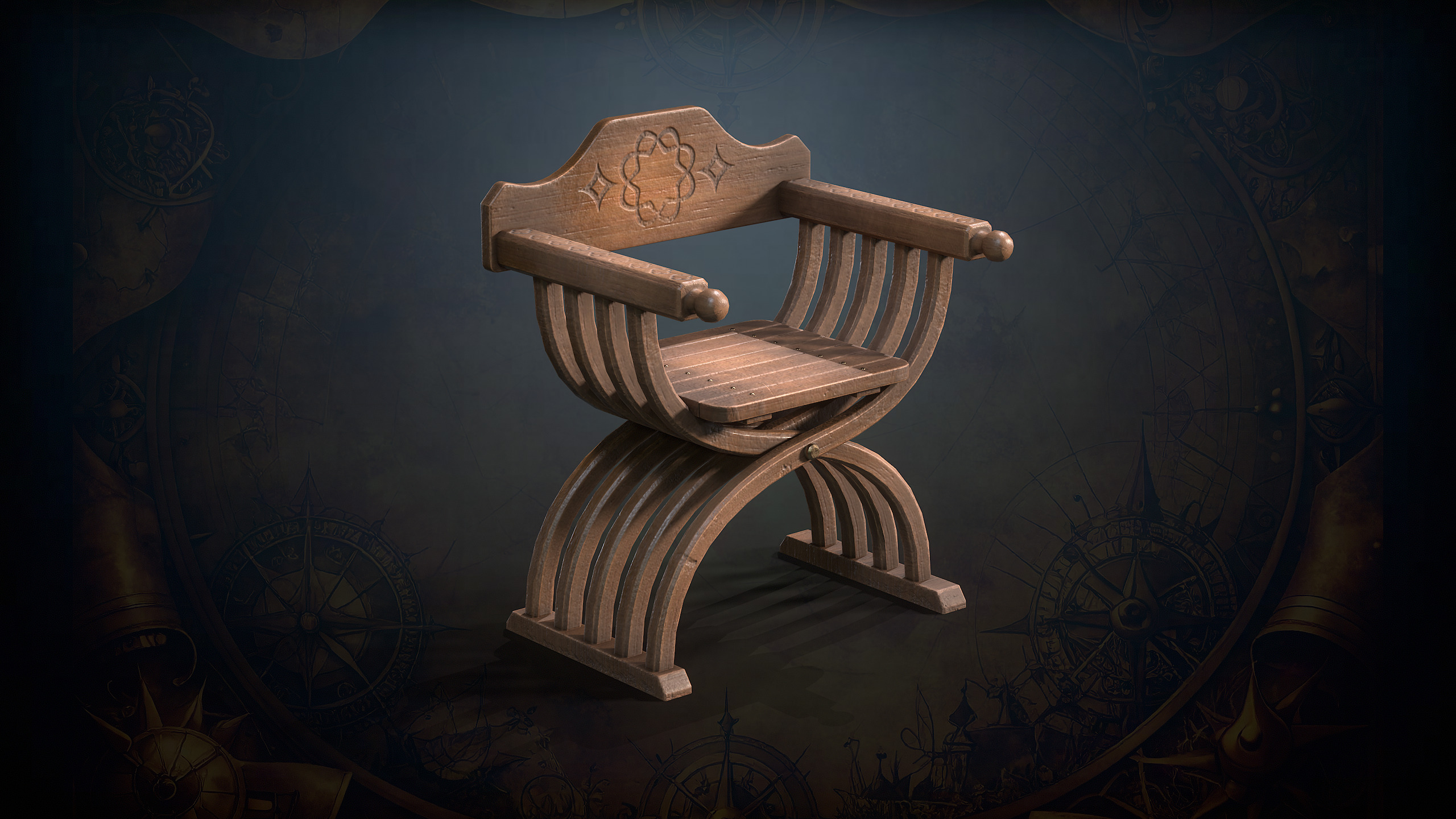 Alchemy Magic Lab Low-poly 3D model_24