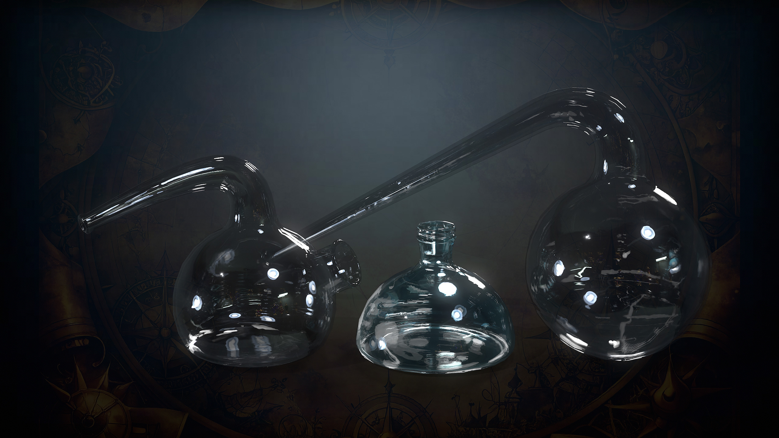 Alchemy Magic Lab Low-poly 3D model_33