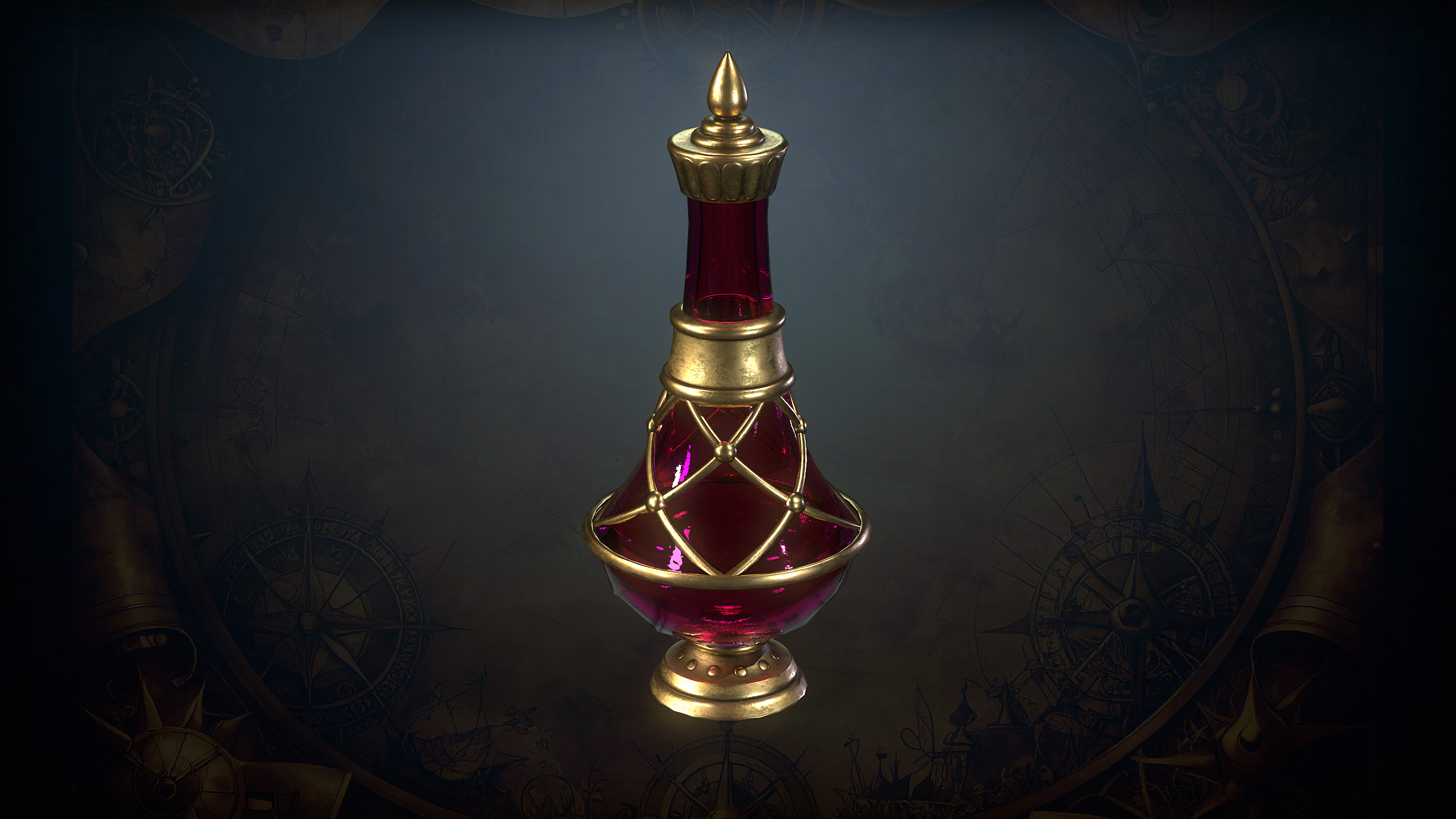 Alchemy Magic Lab Low-poly 3D model_28