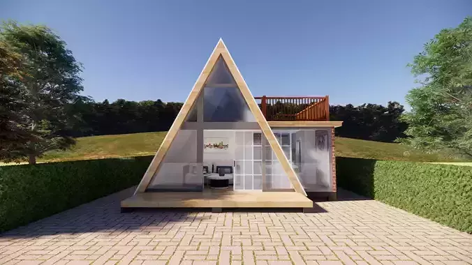 Tirangle Wooden Beautyfull Unique House