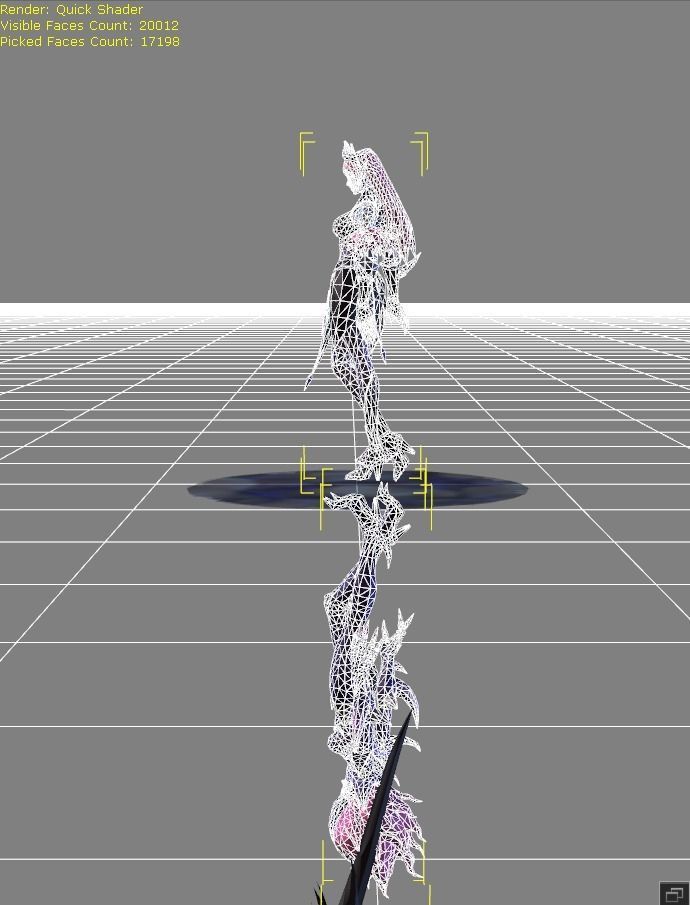 Selena Abyssal Witch Low-poly 3D model_7