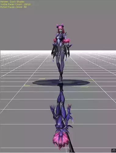 Selena Abyssal Witch Low-poly 3D model