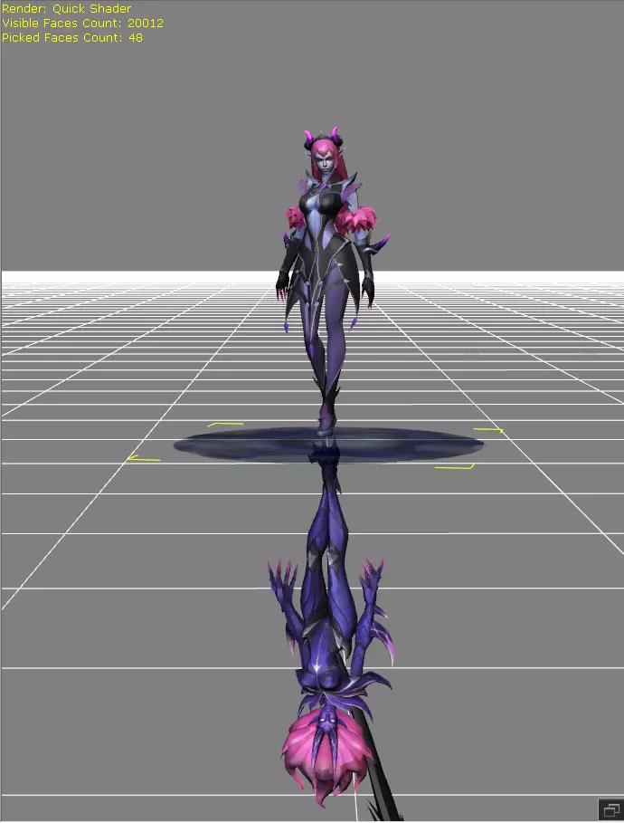Selena Abyssal Witch Low-poly 3D model_0