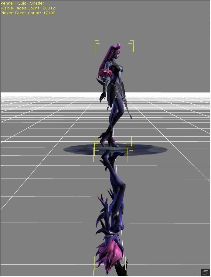 Selena Abyssal Witch Low-poly 3D model_1