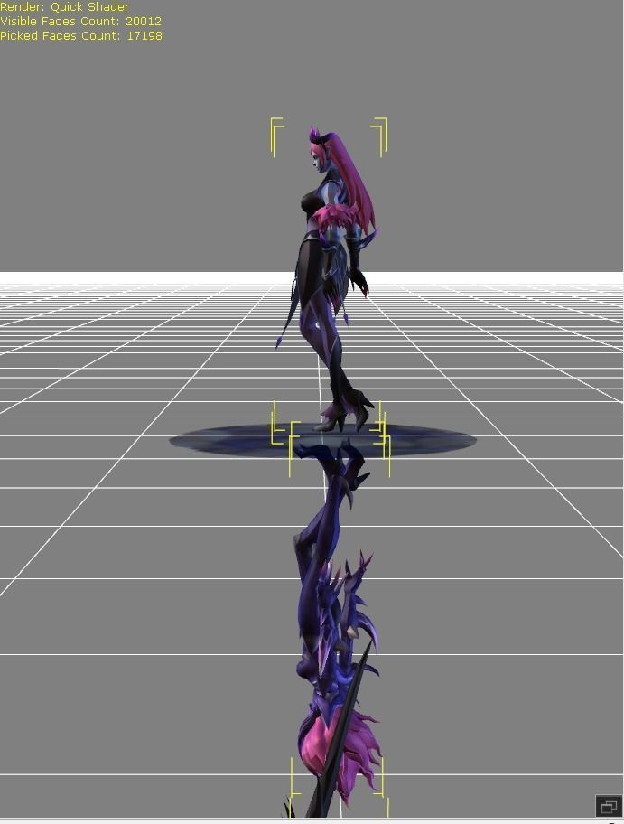 Selena Abyssal Witch Low-poly 3D model_3