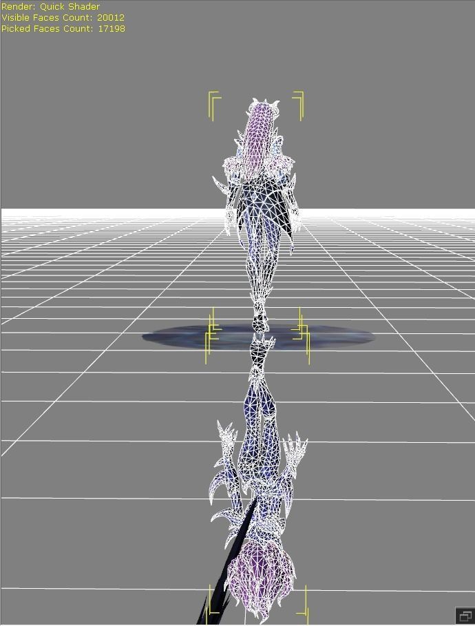 Selena Abyssal Witch Low-poly 3D model_6