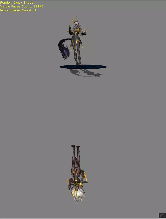 Selena Wasp Queen Low-poly 3D model
