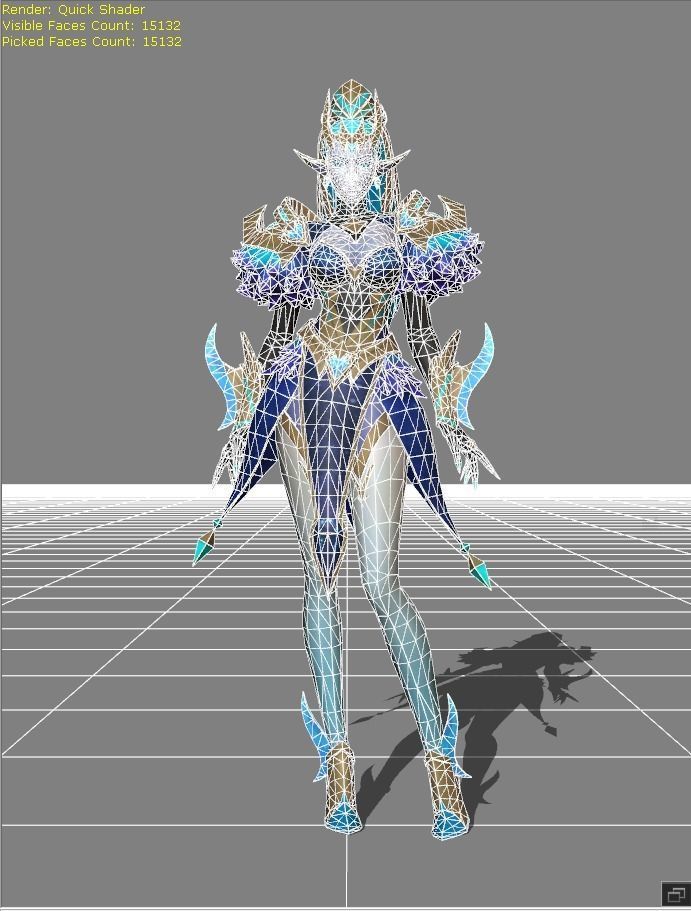 Selena Gemini - Shadow Skin Low-poly 3D model_4