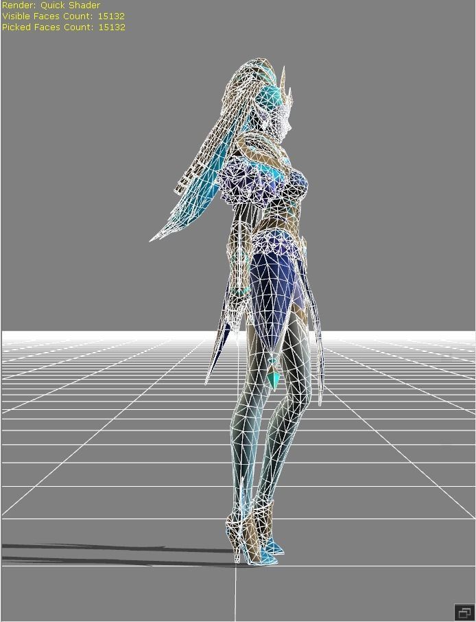 Selena Gemini - Shadow Skin Low-poly 3D model_5