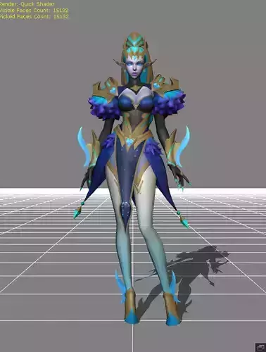 Selena Gemini - Shadow Skin Low-poly 3D model