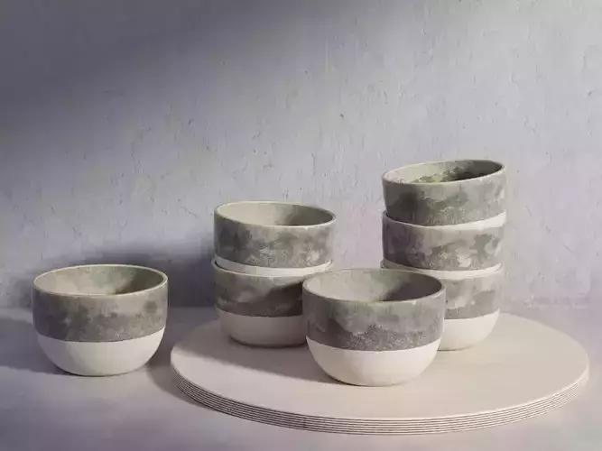 Bowl Set 3D model Bowl Set 3D model