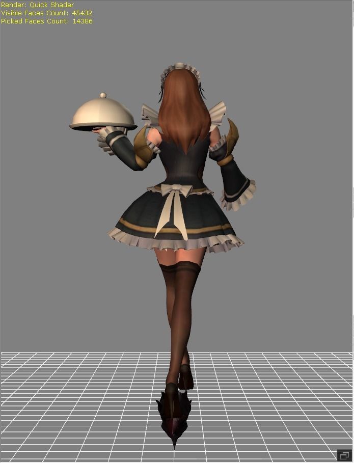Selena Double Identity Skin Low-poly 3D model_3