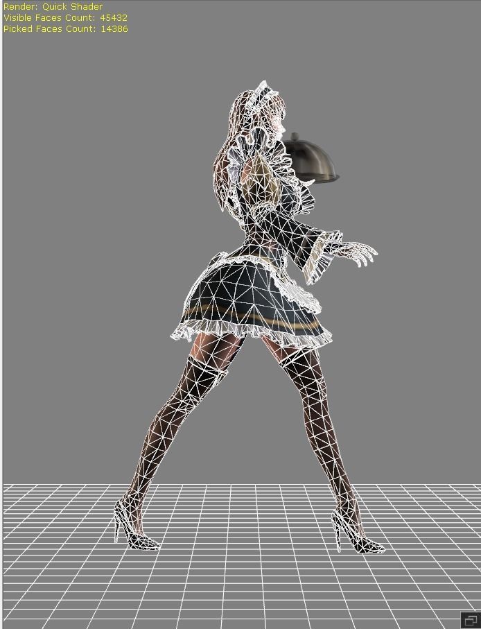 Selena Double Identity Skin Low-poly 3D model_5