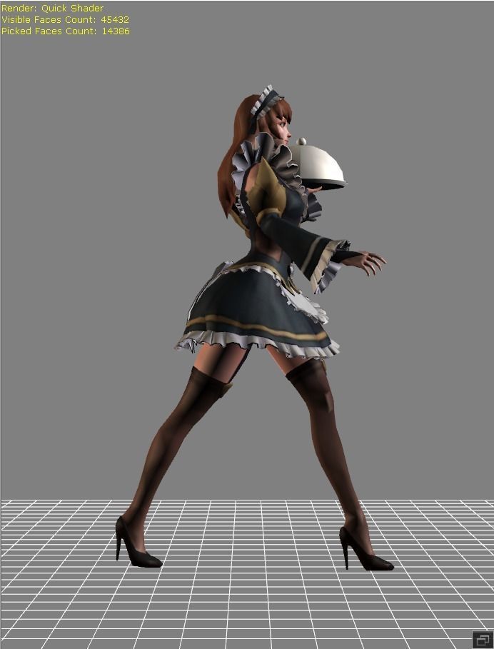 Selena Double Identity Skin Low-poly 3D model_1