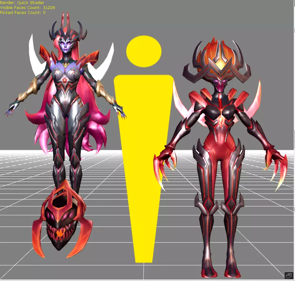 Selena Lady Vengeance Low-poly 3D model