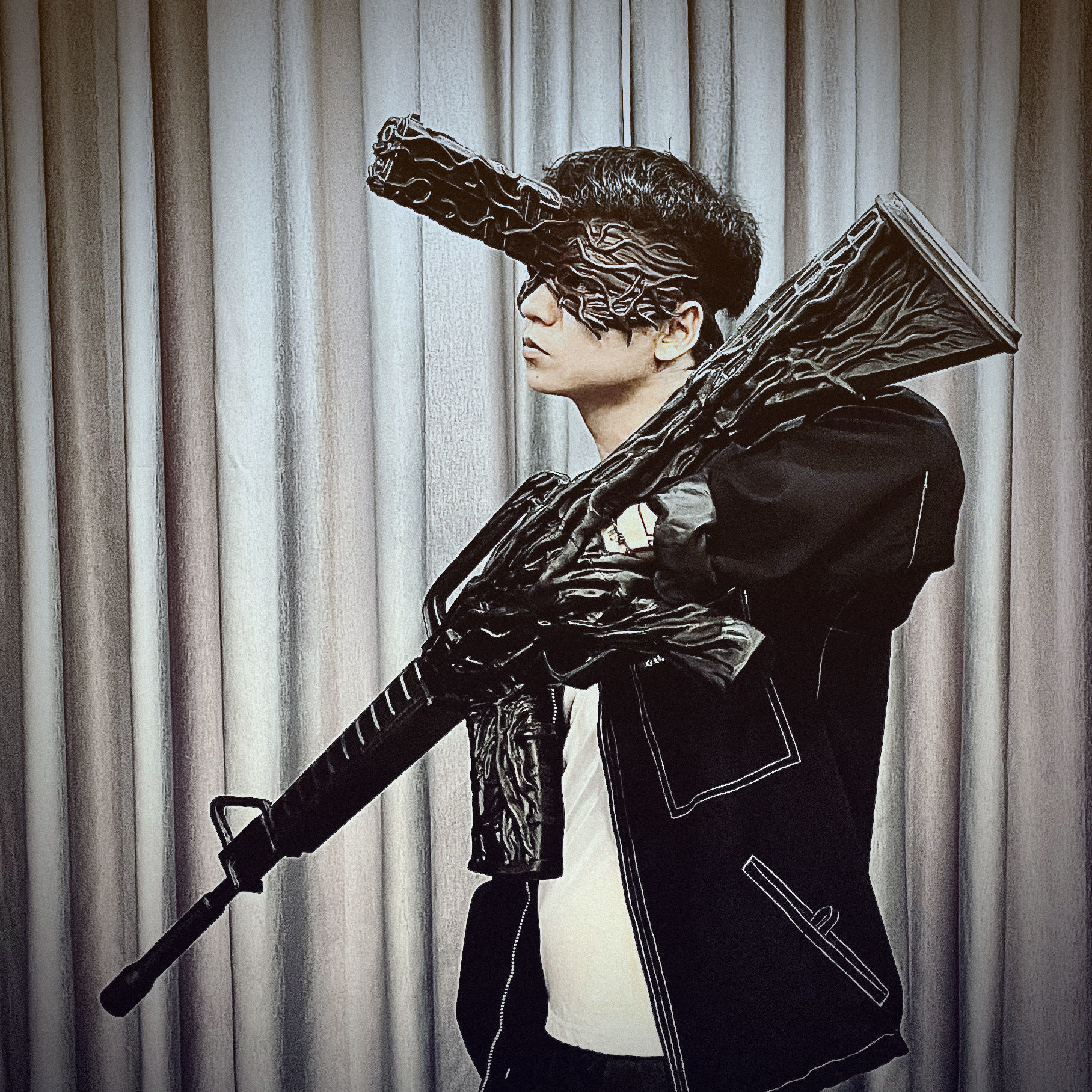 Aki Devil Gun Blade Arm Gun - Chainsawman Cosplay 3D print model_1