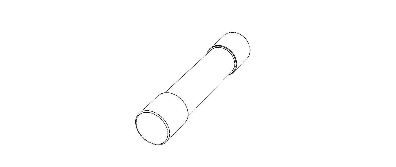 Time Lag Glass Tube Fuse 15A 3D model_22