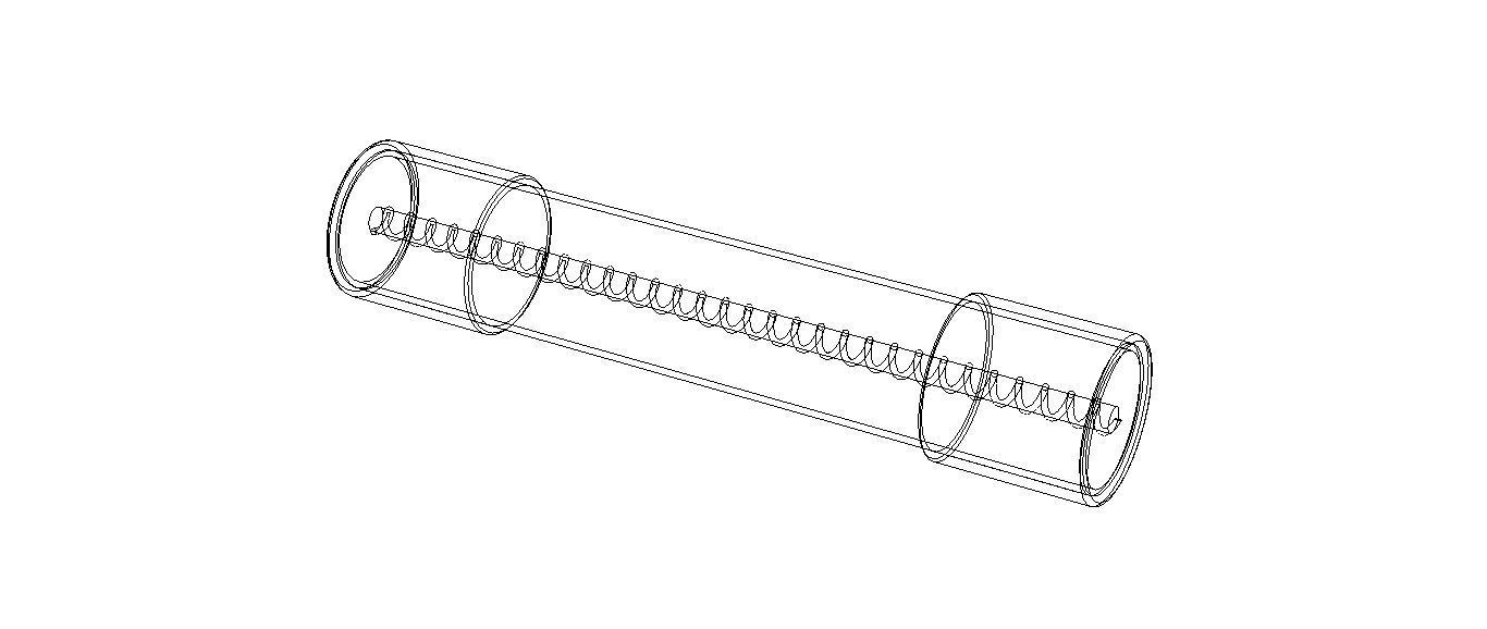 Time Lag Glass Tube Fuse 15A 3D model_12