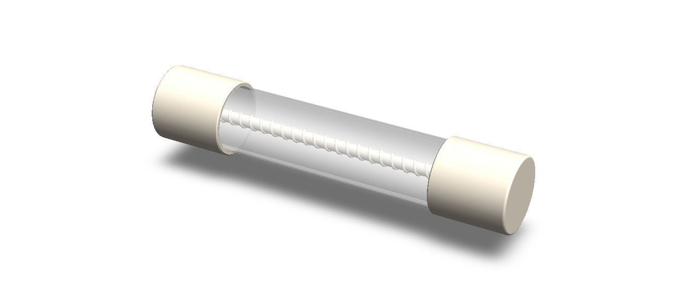 Time Lag Glass Tube Fuse 15A 3D model_13
