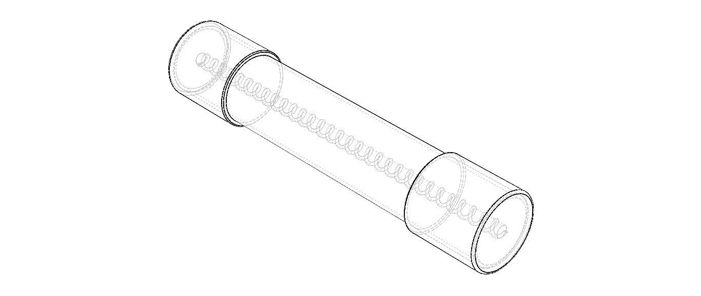 Time Lag Glass Tube Fuse 15A 3D model_7