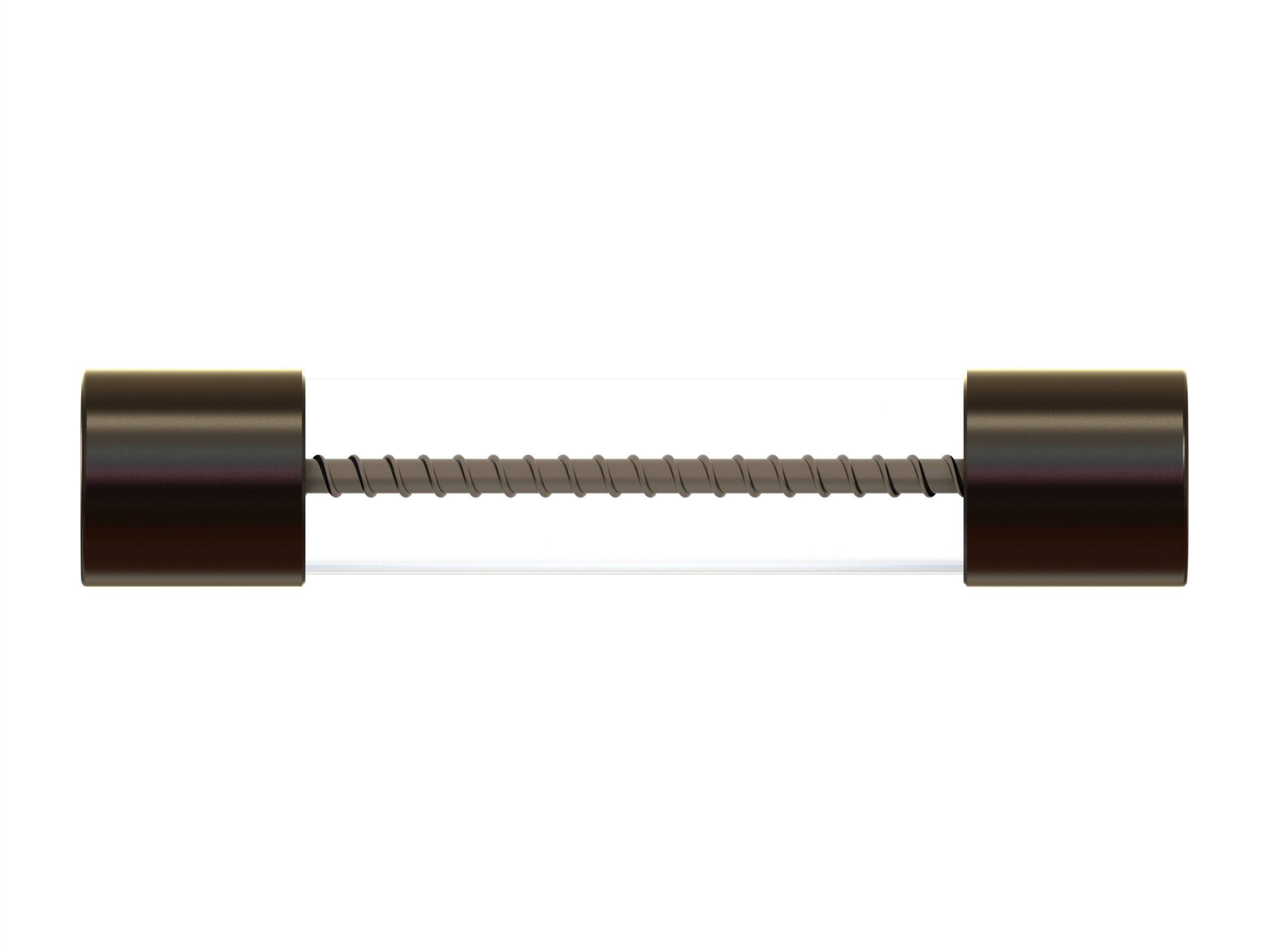 Time Lag Glass Tube Fuse 15A 3D model_1