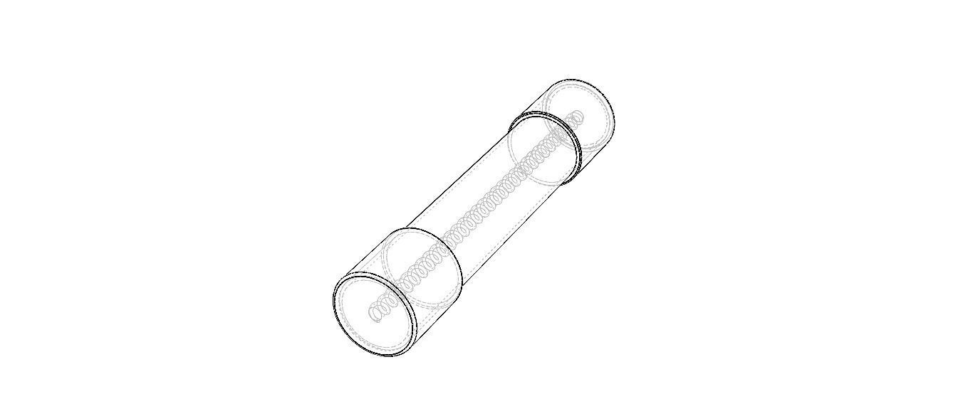 Time Lag Glass Tube Fuse 15A 3D model_23