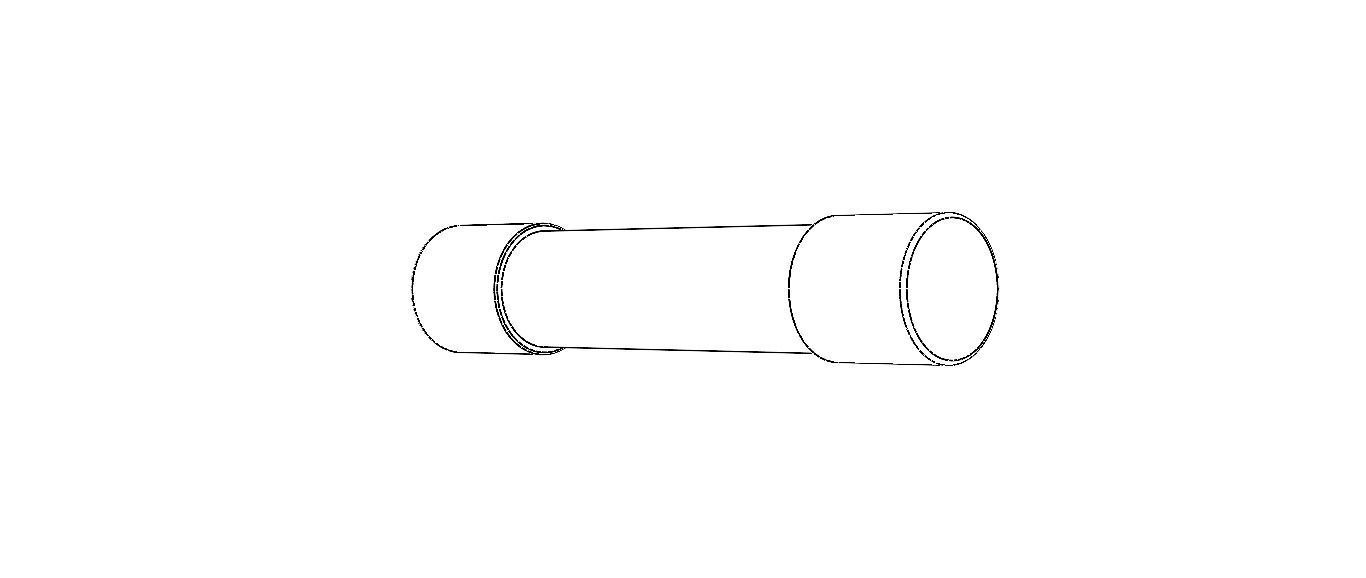 Time Lag Glass Tube Fuse 15A 3D model_30