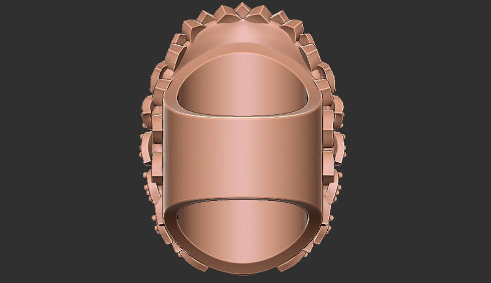 Native indian ring 3D print model_7